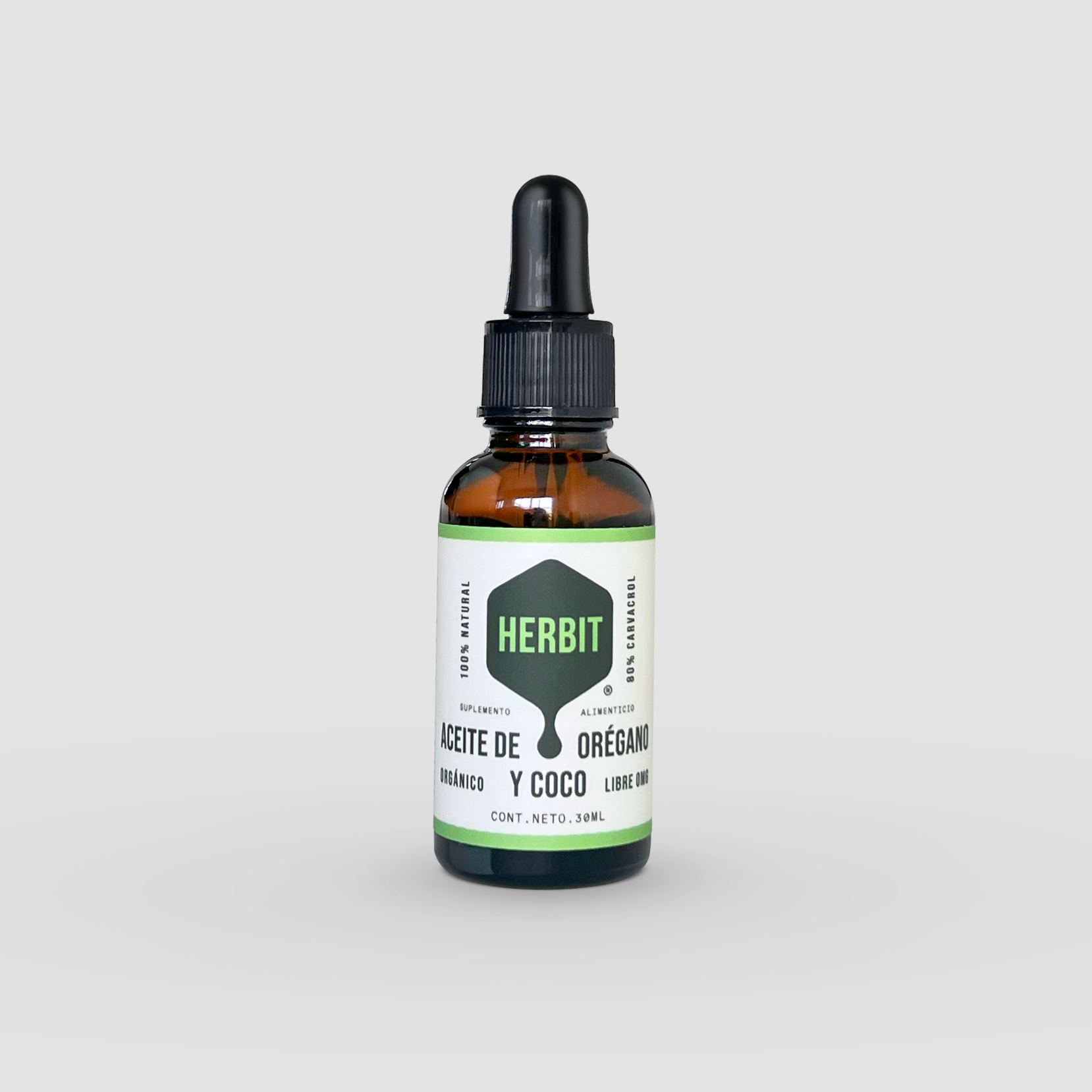 Aceite de coco con orégano
