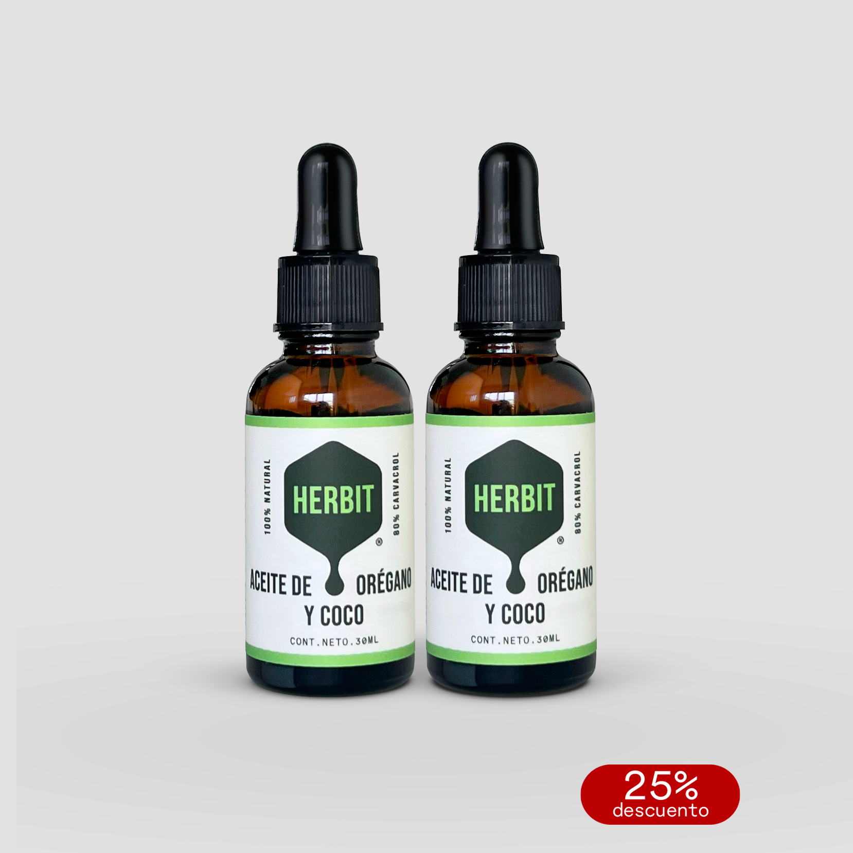 Kit 2 Aceites de coco con orégano