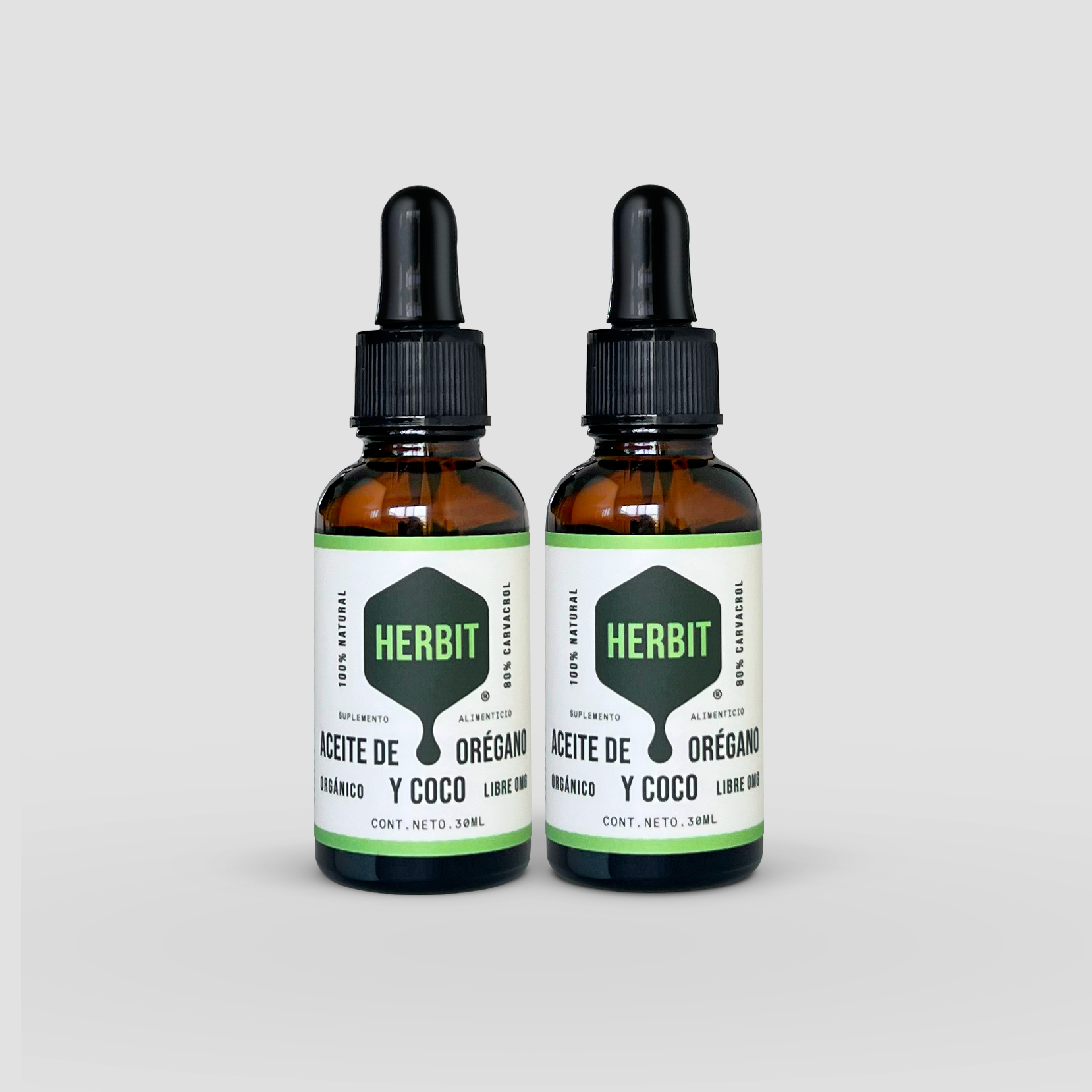 Kit 2 Aceites de coco con orégano