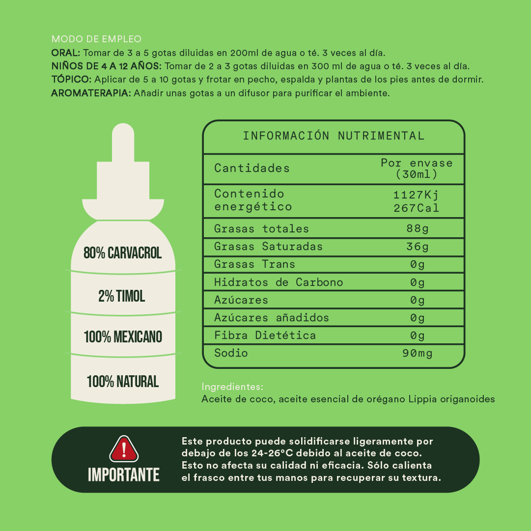 Kit 3 Aceites de coco con orégano