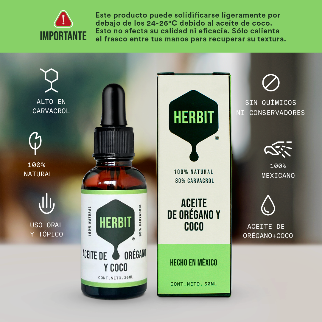 Kit 3 Aceites de coco y oliva con orégano
